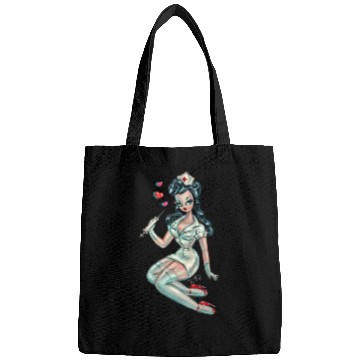 Discover Pinup Nurse Brunette Bags