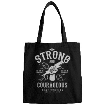 Discover Be strong and courageous Bags