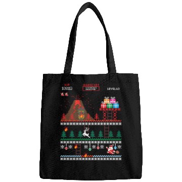 Discover Santa vs Krampus: Merry 8-bit Christmas Bags