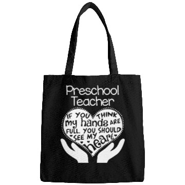 Discover Preschool Teacher Full Heart Bags