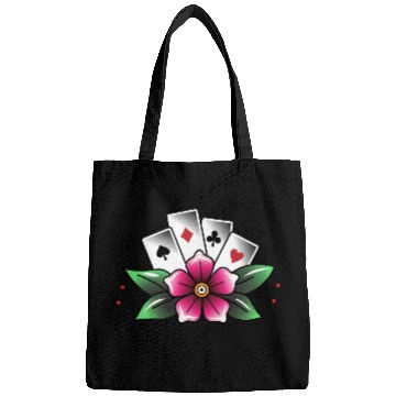 Discover Flower gambler tattoo Bags