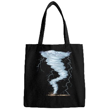 Discover Weather Tornado whirlwind Storm Hunter cool design Bags