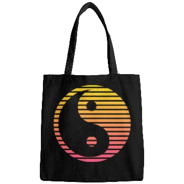 Discover Yin and Yang Symbol Lines Duotone Design Bags