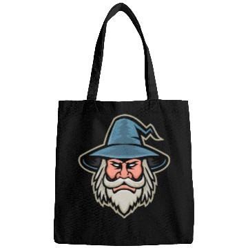 Discover Wizard Head Mascot Bags