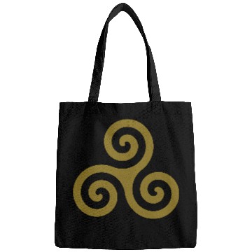 Discover Karma Triskelion Swirl Gold Metallic Ink Bags
