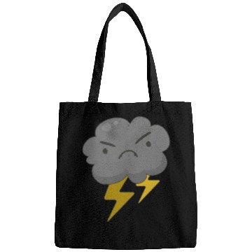 Discover Angry Cloud With Lightning Thunderstorm Weather Bags