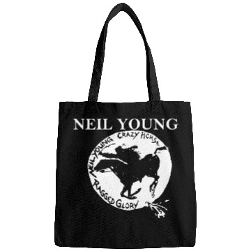 Discover Neil Young Crazy Horse Unisex Retro Rock Horse Bags