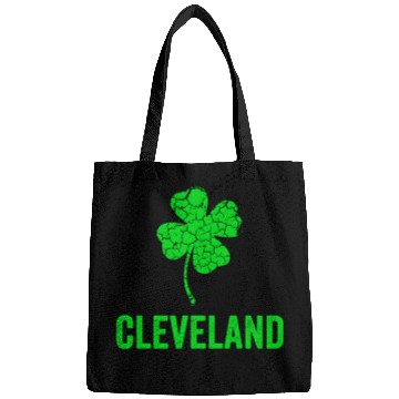 Discover Cleveland Irish, St Patricks Day, Four Leaf Clover Bags