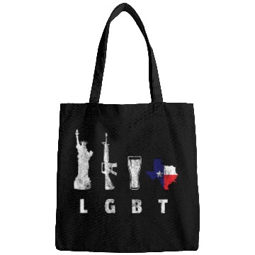 Discover Liberty Guns Beers Texas Support LGBT Bags