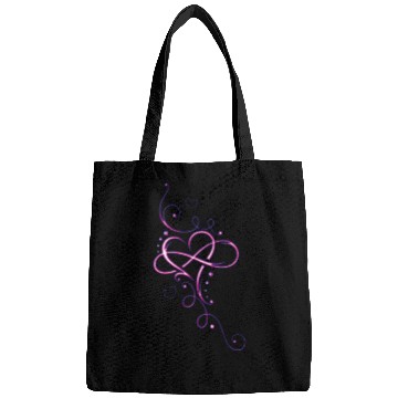 Discover Tribal infinity heart. Pink. Bags