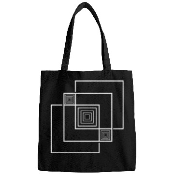 Discover geometric 3D squares white gift idea low poly Bags