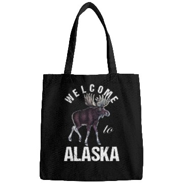 Discover Alaska Moose Welcome to Alaska Bags