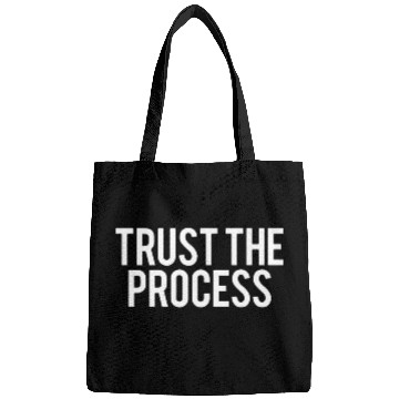 Discover trust the process gym Bags