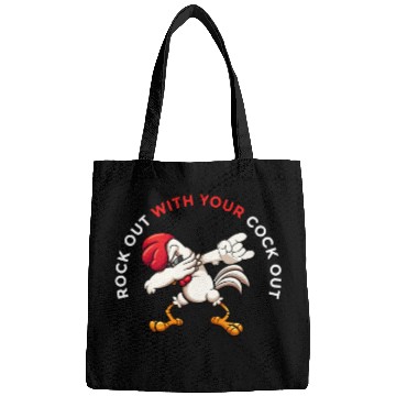 Discover Rock Out With Your Cock Out Rooster Bags