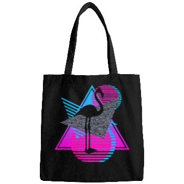 Discover vaporwave aesthetics FLAMINGO 80s retro triangle Bags
