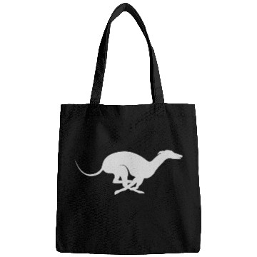 Discover Light Grey Running Greyhound X Racer Track Dog Bags