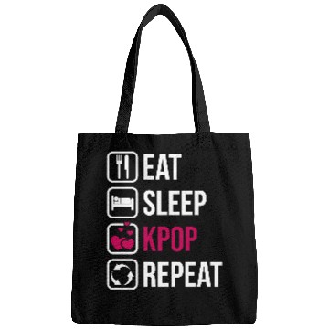 Discover Eat Sleep KPOP Repeat Bags