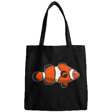 Discover clown fish orange aquatic gift idea Bags