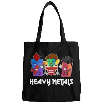 Discover Funny Heavy Metals Chemistry Elements Rock Band Bags
