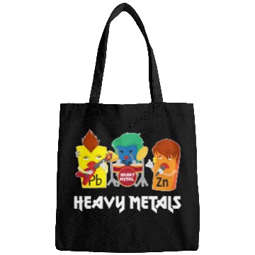 Discover Funny Heavy Metals Chemistry Elements Rock Band Bags