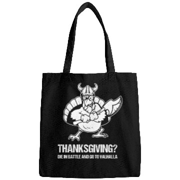Discover Funny Thanksgiving Day Viking Turkey Valhalla Bags