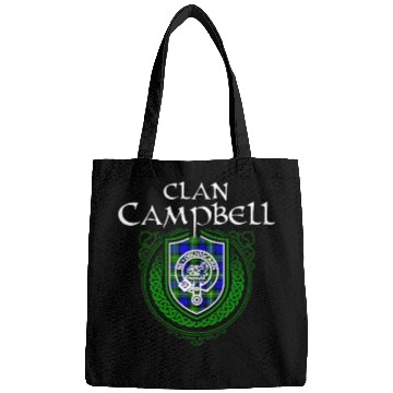 Discover Campbell Surname Scottish Clan Tartan Crest Badge Bags