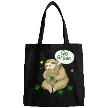 Discover go green marijuana sloth Bags
