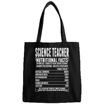 Discover Science Teacher Nutritional Facts Bags