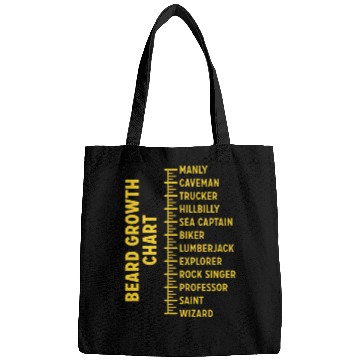 Discover Dad Beard Gifts Beard Growth Chart Funny Beard Bags