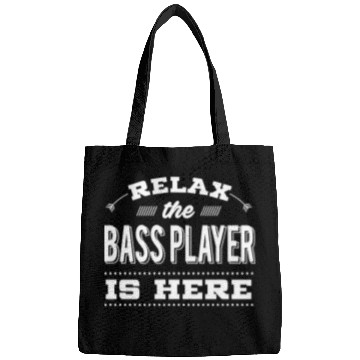 Discover Funny Bass Guitar - Relax - Musician Humor Bags