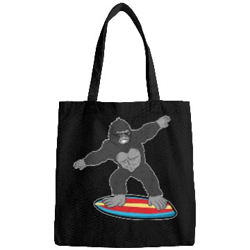 Discover Gorilla Mokey Ape Surfing Surf Gift & Present Bags