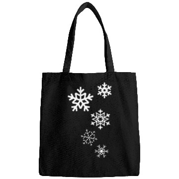 Discover Snowflake Snowman Christmas Holiday Snowflakes Bags