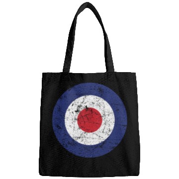 Discover Distressed Target Bullseye British RAF Roundel Bags