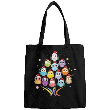 Discover Christmas - Christmas tree with Owls - Xmas - Pets Bags