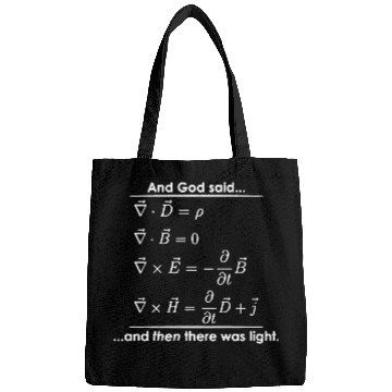 Discover God Said Then There was Light Science Religious Bags