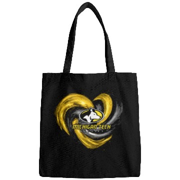 Discover michigan tech animals heart husky Bags