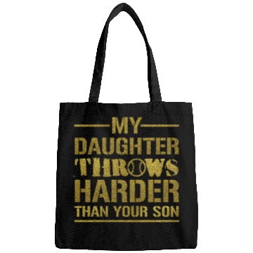 Discover Softball Dad Saying Funny Sport Daddy Bags Gift