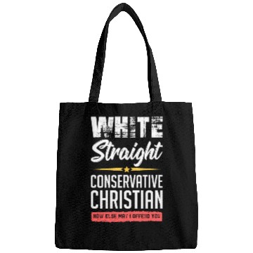 Discover Funny political conservative Christian gift idea Bags