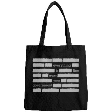 Discover conspiracy theory trust your government funny gift Bags
