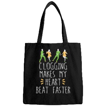 Discover Clogging folk dance Heart Beat clog funny gift Bags