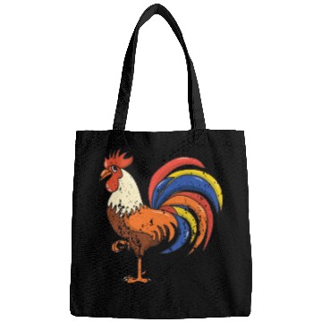 Discover Retro Vintage Grunge Style Rooster Bags