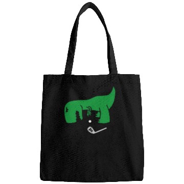 Discover T-Rex hates minigolf miniature golf dinosaur Bags