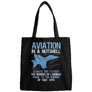 Discover Funny Pilot Aviation In A Nutshell Airplane Gift Bags