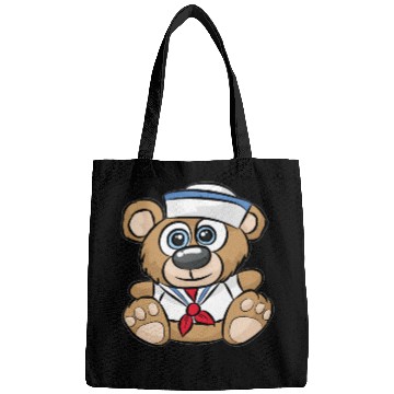 Discover SAILOR TEDDY BEAR captain crew sail boat nautical Bags
