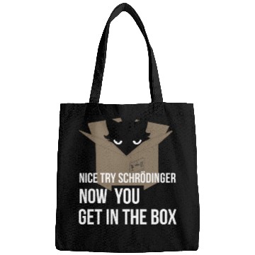Discover Schrodinger'S Cat - Quantum Mechanics Physics Bags