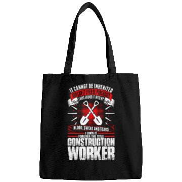 Discover Forever The Title Construction Worker Bags