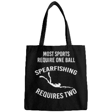 Discover Freediving Spearfishing Hobby Bags Funny Quote