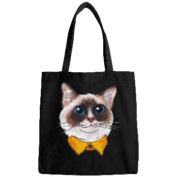 Discover Ragdoll Cat Face Cats funny cute sweet Kitty gift Bags
