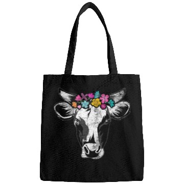 Discover Cow Land Flowers Bags