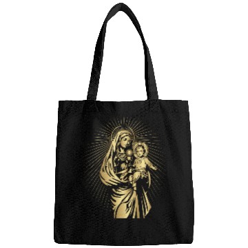 Discover BLESSED VIRGIN MARY AND BABY JESUS Bags